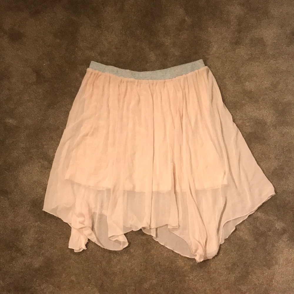 Free People Blush Flowy Skirt